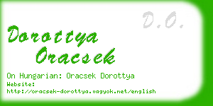 dorottya oracsek business card